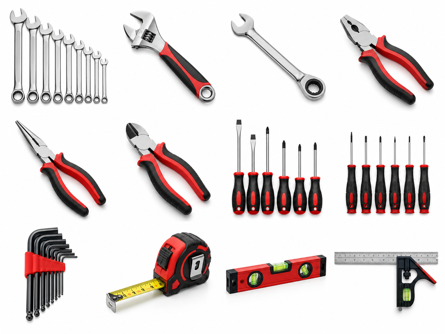 Metric combination wrench set — illustrative product image