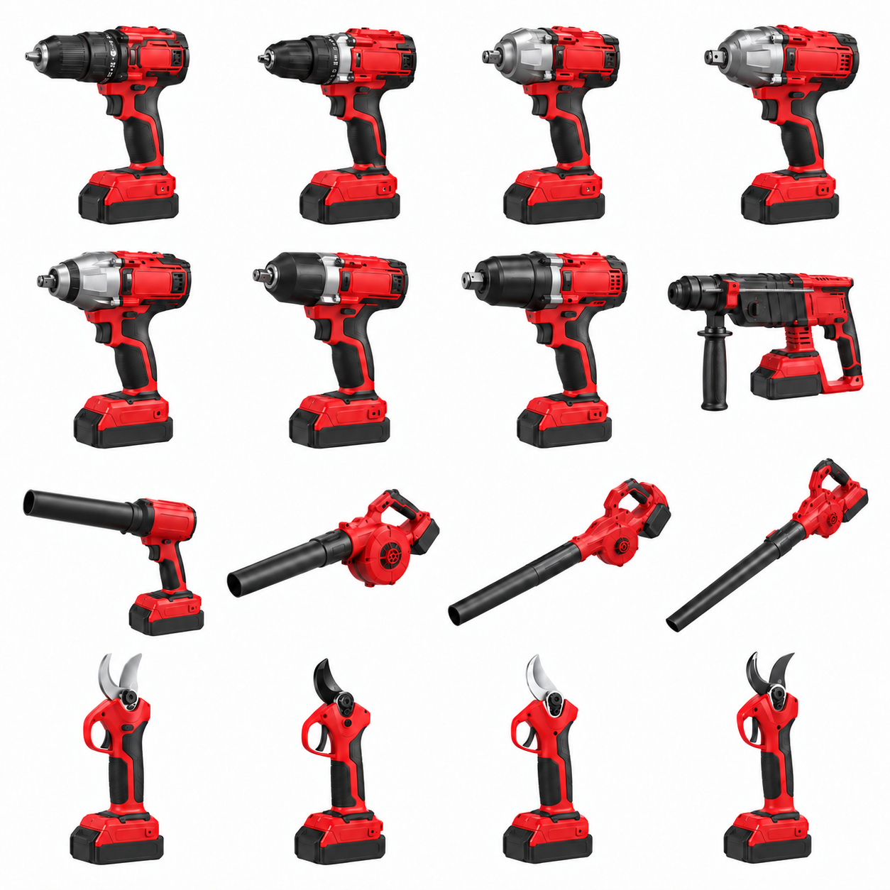 CY-108A Cordless impact drill — retouched product illustration