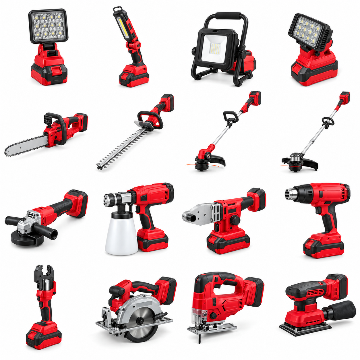 CY-5D Cordless work light — retouched product illustration