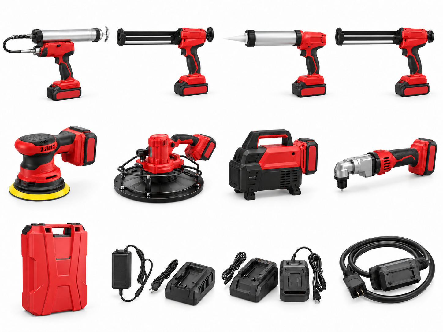 CY-7060 Cordless grease gun — retouched product illustration