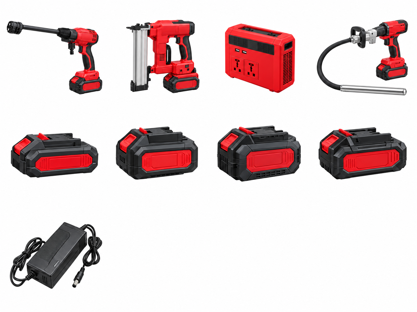 CY-7002 Cordless pressure washer — retouched product illustration